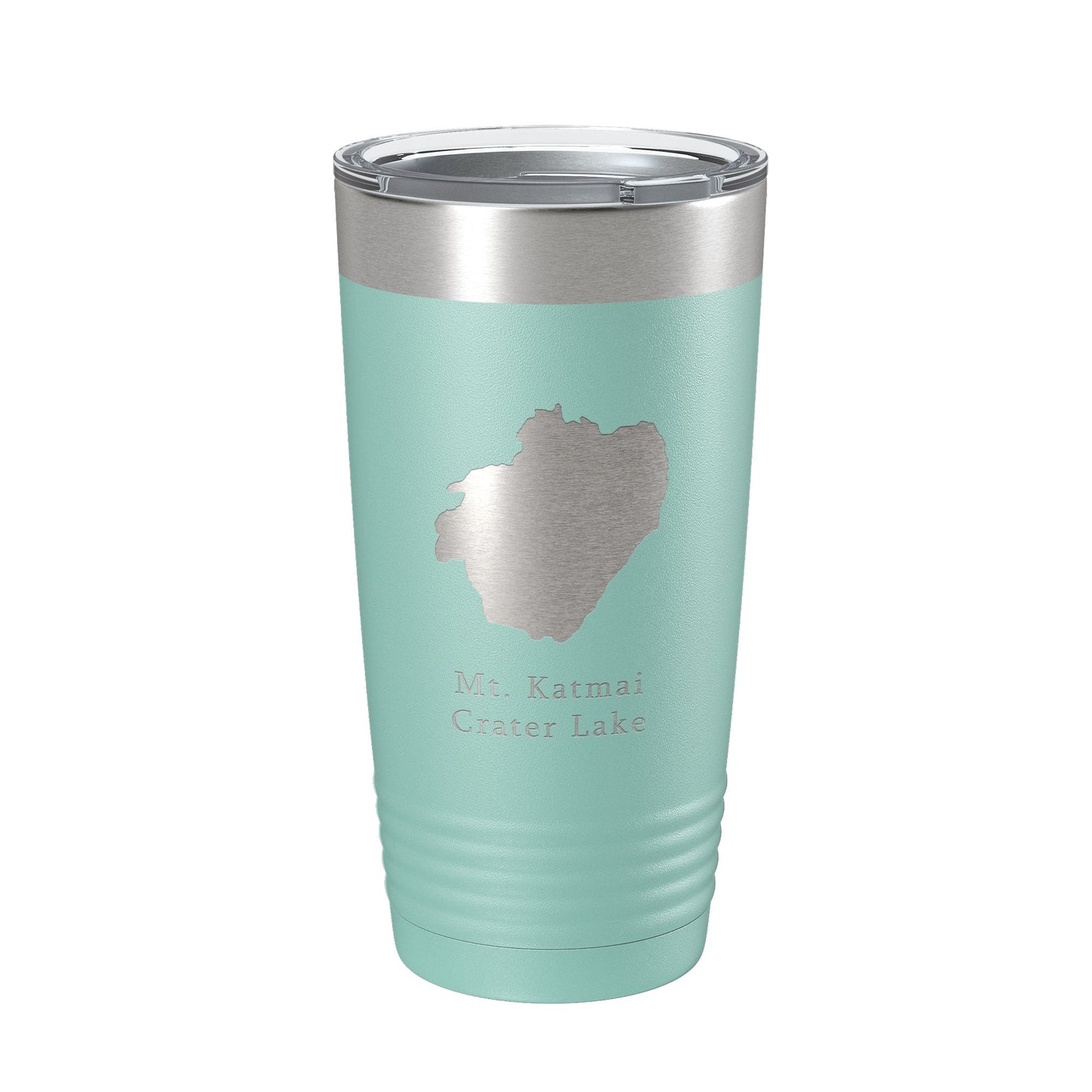 Mt. Katmai Crater Lake Map Tumbler Travel Mug Insulated Laser Engraved Coffee Cup Alaska 20 oz-12