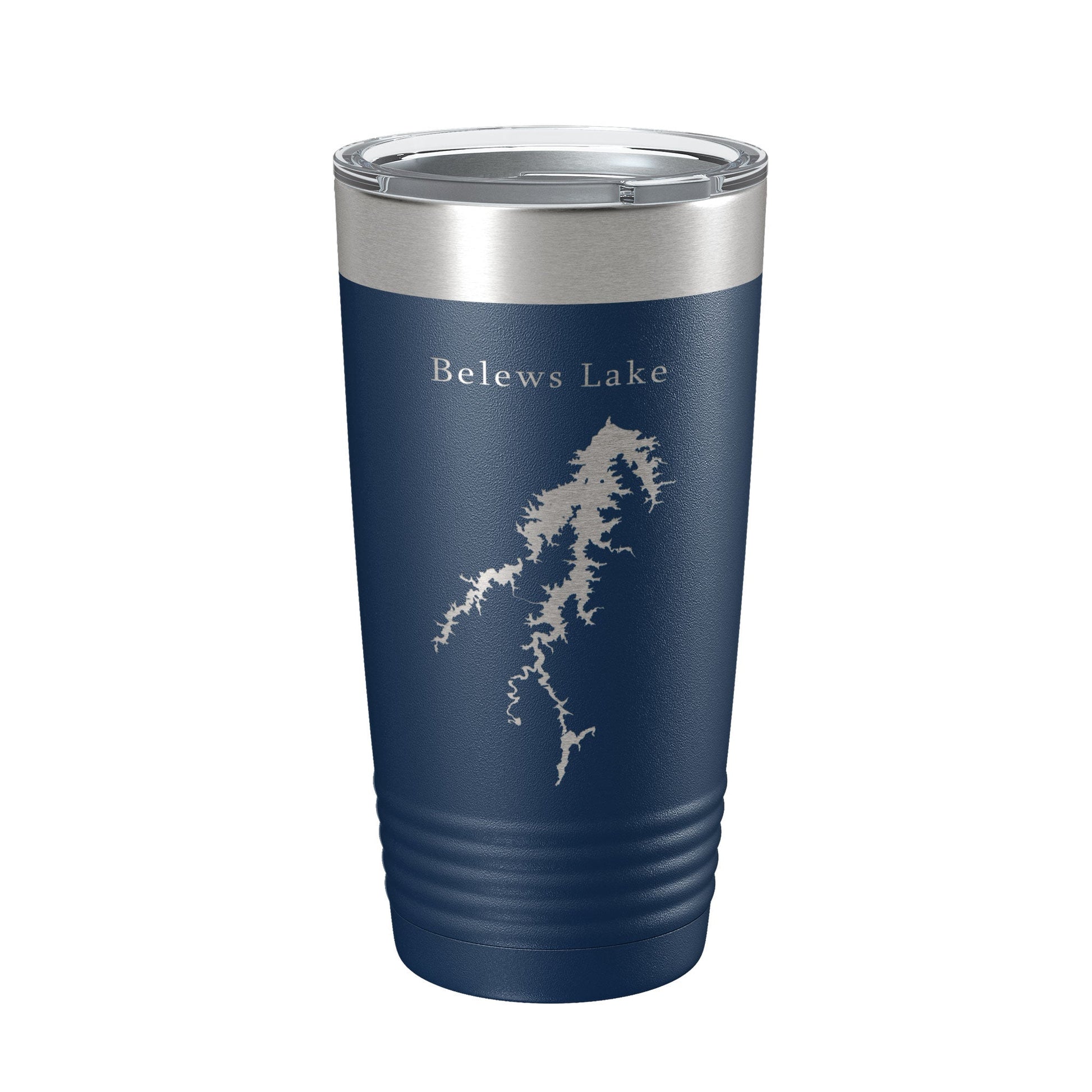 Belews Lake Map Tumbler Travel Mug Insulated Laser Engraved Coffee Cup North Carolina 20 oz-2