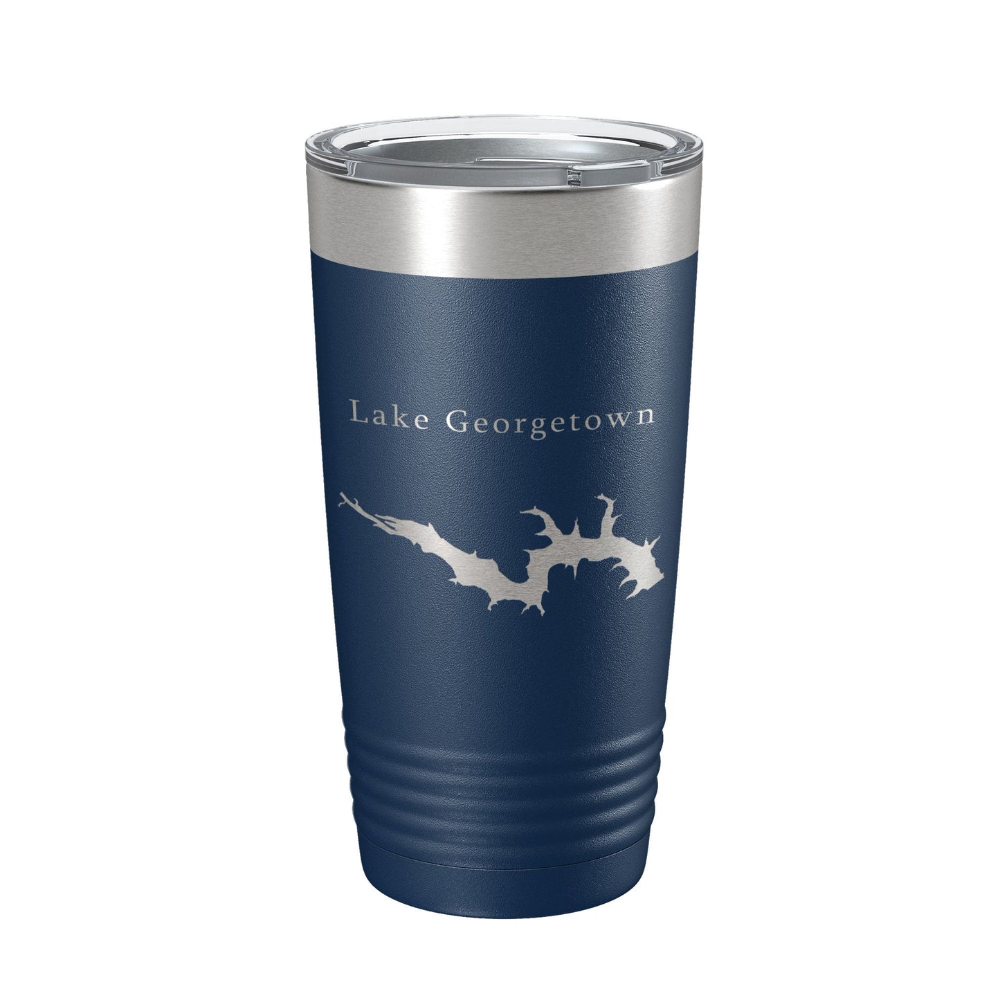 Lake Georgetown Map Tumbler Travel Mug Insulated Laser Engraved Coffee Cup Texas 20 oz-2