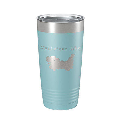 Manistique Lake Map Tumbler Travel Mug Insulated Laser Engraved Coffee Cup Michigan 20 oz-13