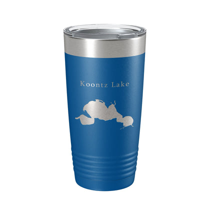 Koontz Lake Map Tumbler Travel Mug Insulated Laser Engraved Coffee Cup Indiana 20 oz-6
