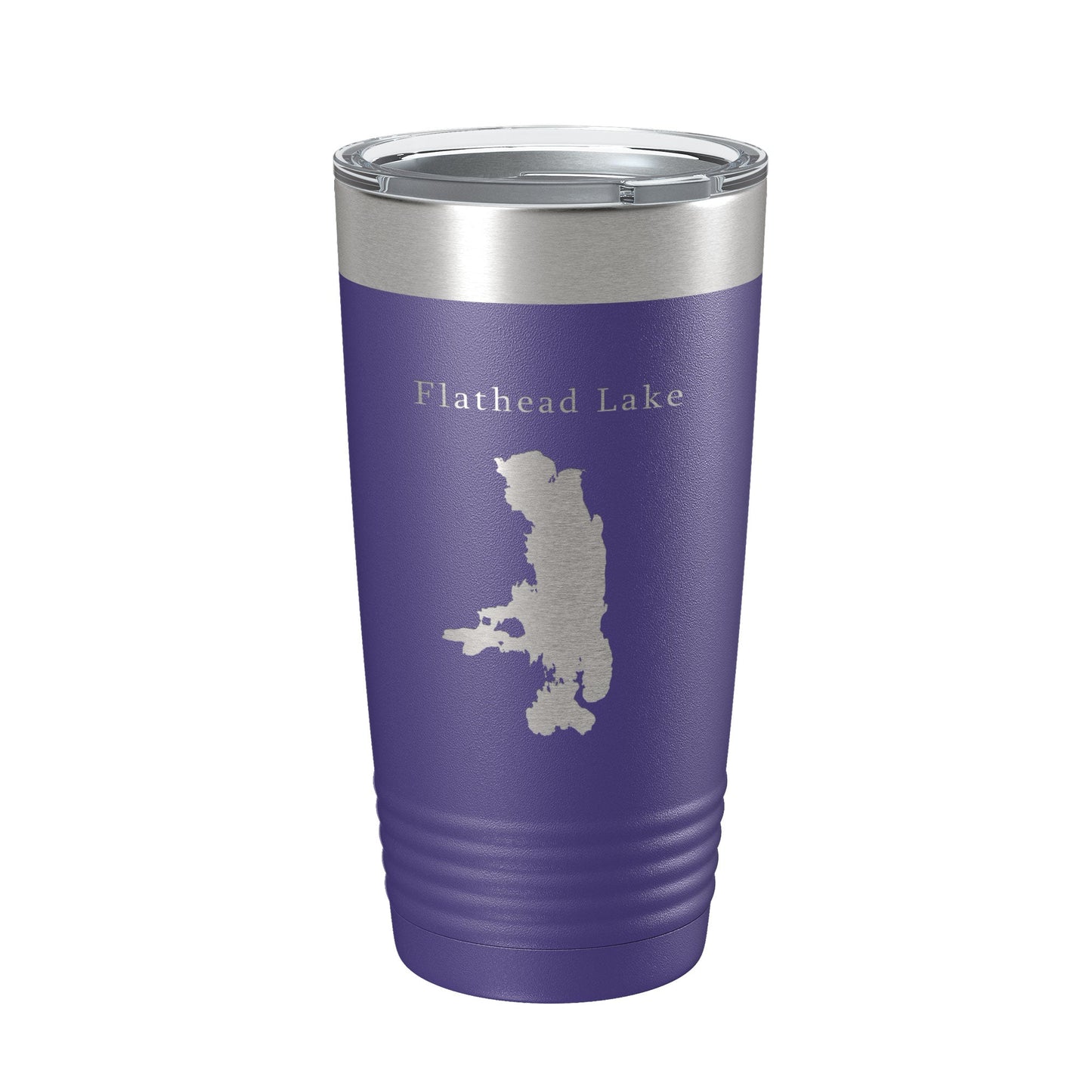 Flathead Lake Map Tumbler Travel Mug Insulated Laser Engraved Coffee Cup Missoula Montana 20 oz-15