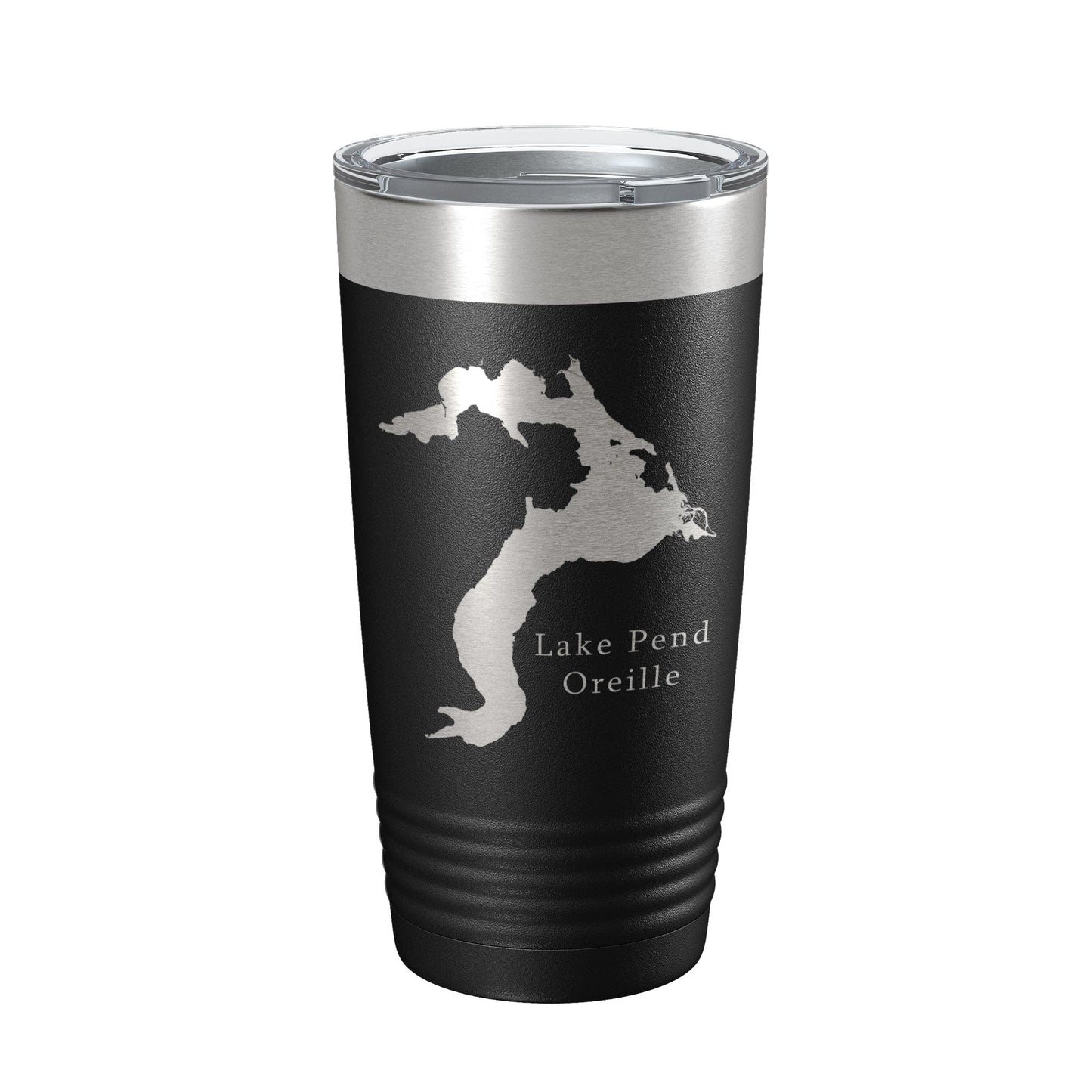 Lake Pend Oreille Map Tumbler Travel Mug Insulated Laser Engraved Coffee Cup Idaho 20 oz-5