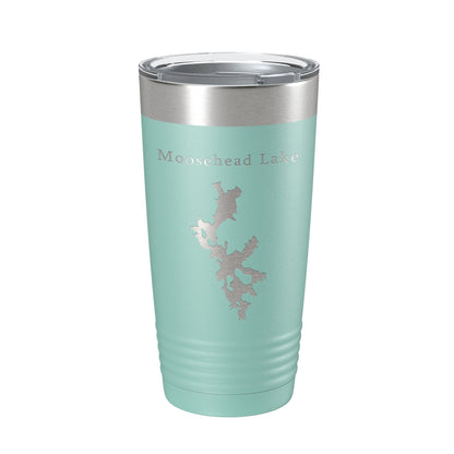 Moosehead Lake Map Tumbler Travel Mug Insulated Laser Engraved Coffee Cup Maine 20 oz-12