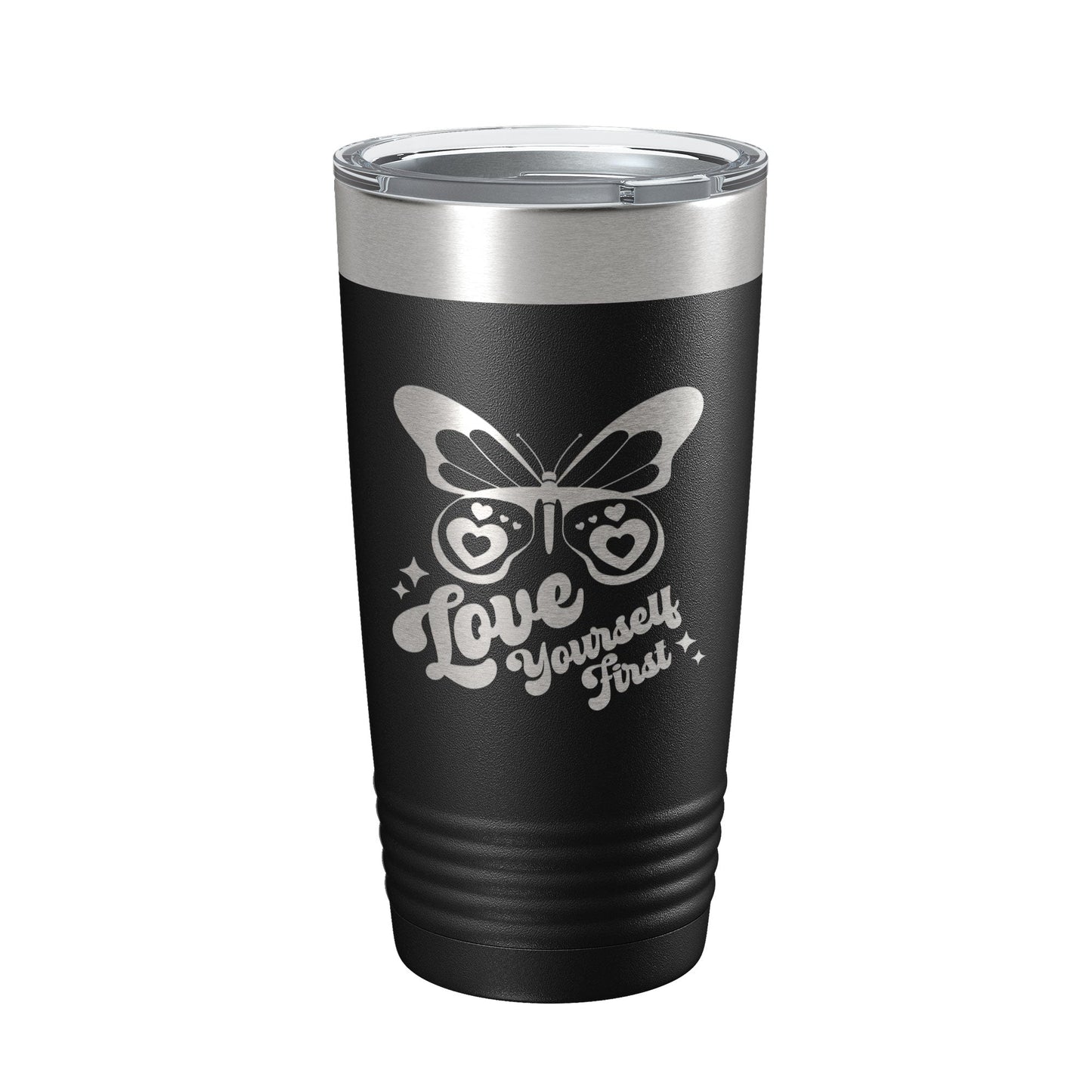 Love Yourself First Tumbler Galentine's Day Single Divorce Breakup Travel Mug Valentine's Gift Insulated Laser Engraved Coffee Cup 20 oz-5