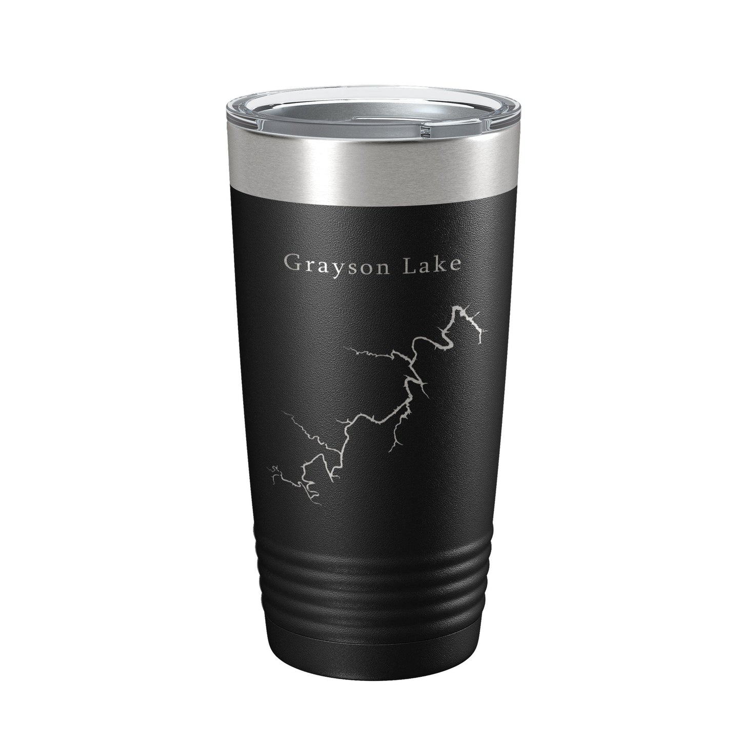 Grayson Lake Map Tumbler Travel Mug Insulated Laser Engraved Coffee Cup Kentucky 20 oz-0