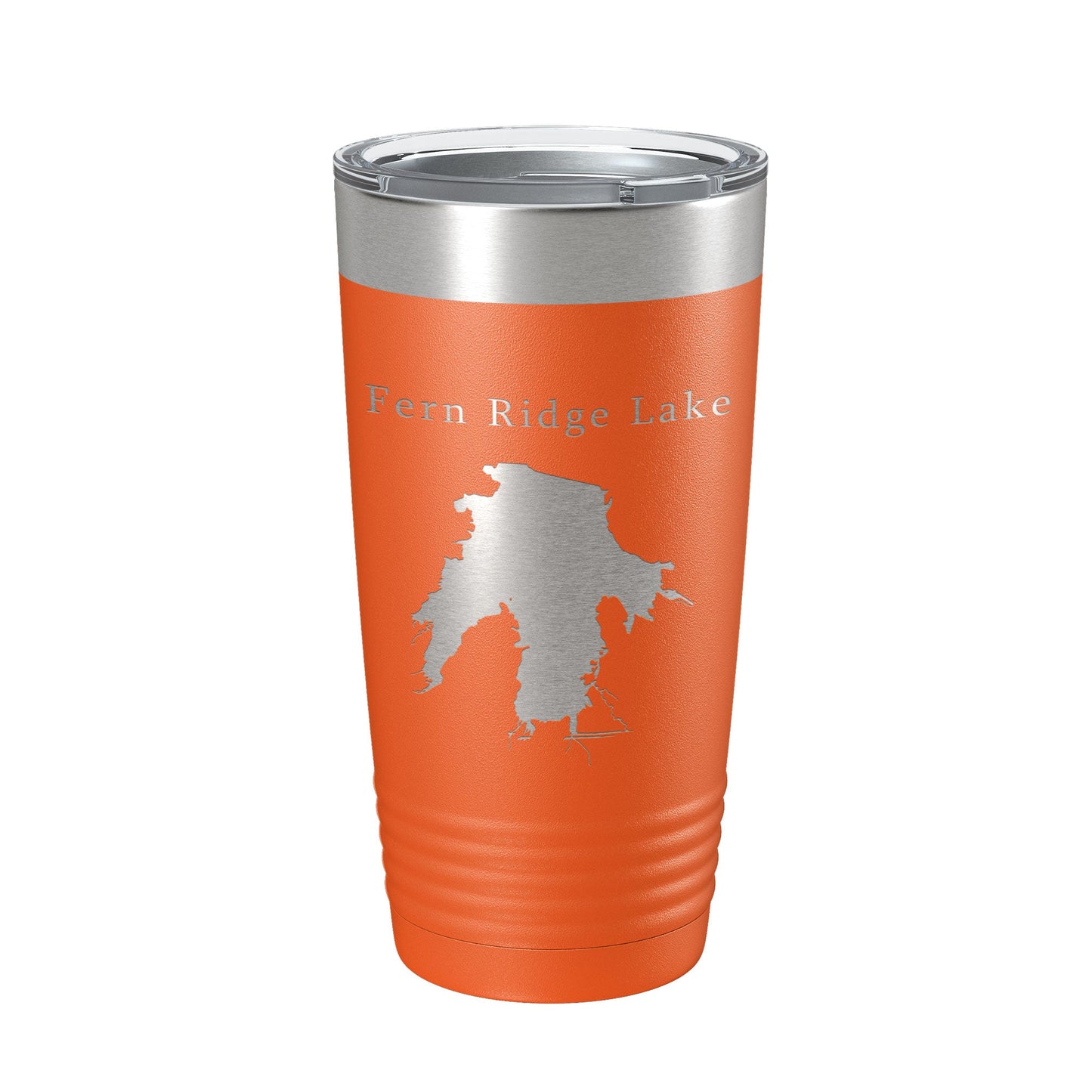 Fern Ridge Lake Map Tumbler Travel Mug Insulated Laser Engraved Coffee Cup Oregon 20 oz-17