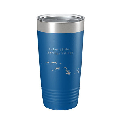 Lakes of Hot Springs Village Map Tumbler Travel Mug Insulated Laser Engraved Coffee Cup Arkansas 20 oz-6
