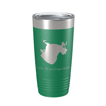 Lake Winnibigoshish Map Tumbler Travel Mug Insulated Laser Engraved Coffee Cup Minnesota 20 oz-9