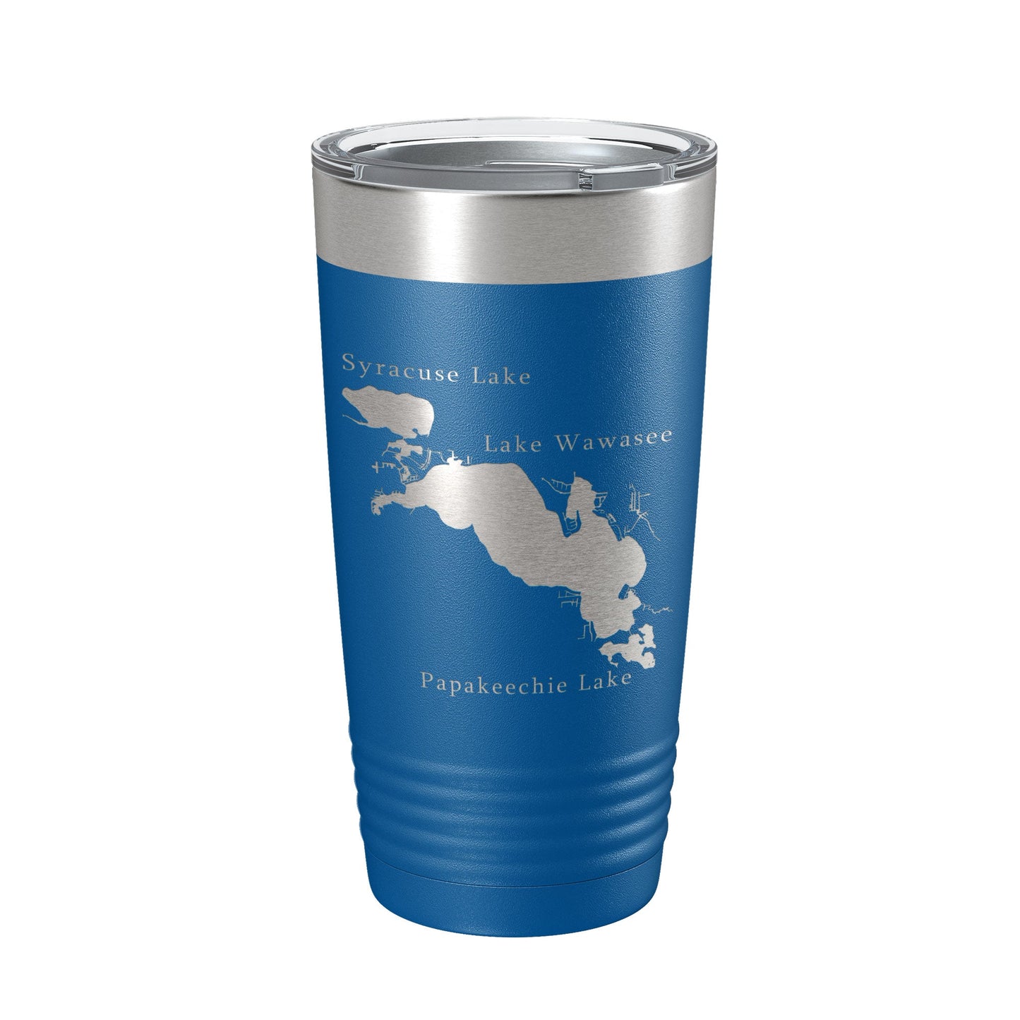 Lakes Wawasee Syracuse & Papakeechie Map Tumbler Travel Mug Insulated Laser Engraved Coffee Cup Indiana 20 oz-6