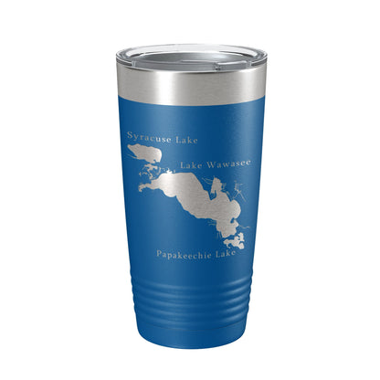 Lakes Wawasee Syracuse & Papakeechie Map Tumbler Travel Mug Insulated Laser Engraved Coffee Cup Indiana 20 oz-6