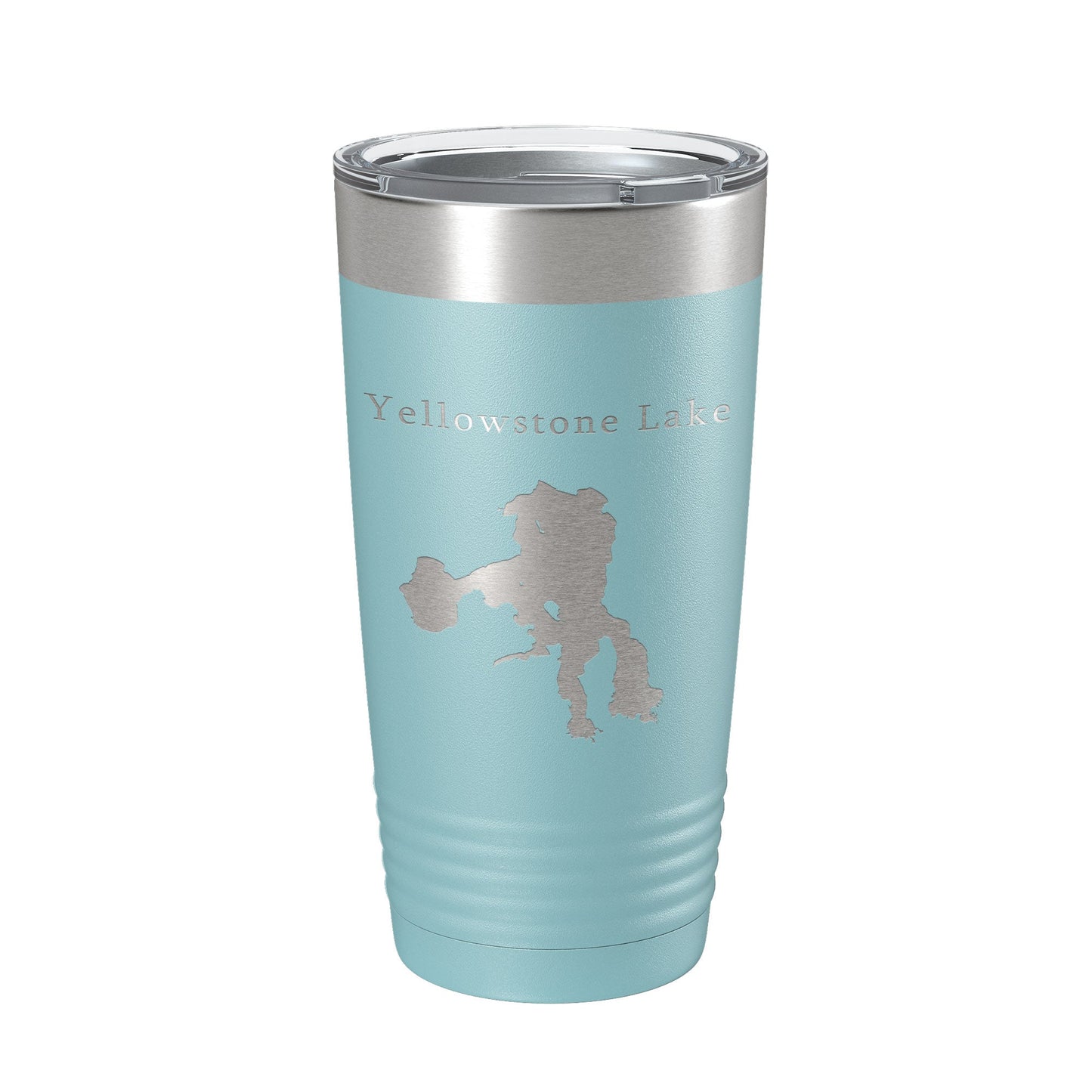 Yellowstone Lake Map Tumbler Travel Mug Insulated Laser Engraved Coffee Cup Wyoming 20 oz-13