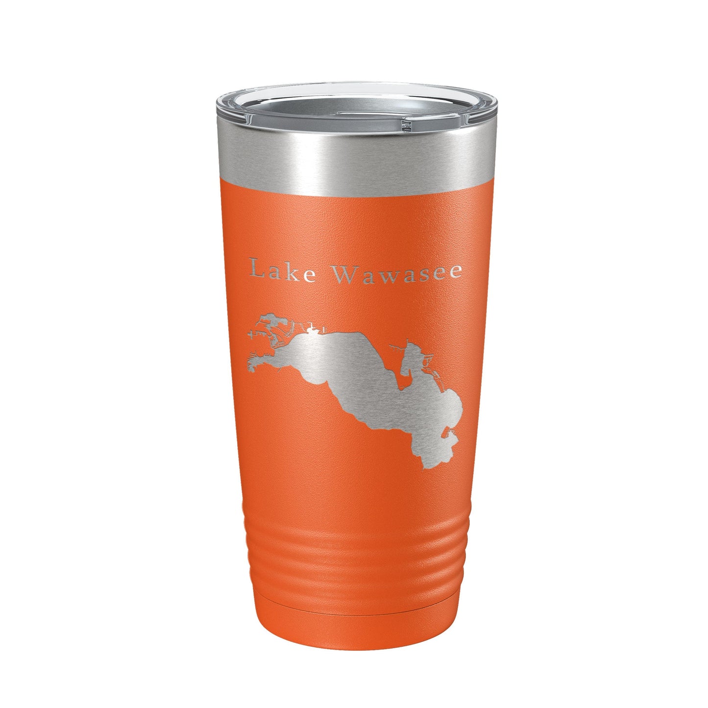 Lake Wawasee Map Tumbler Travel Mug Insulated Laser Engraved Coffee Cup Indiana 20 oz-17