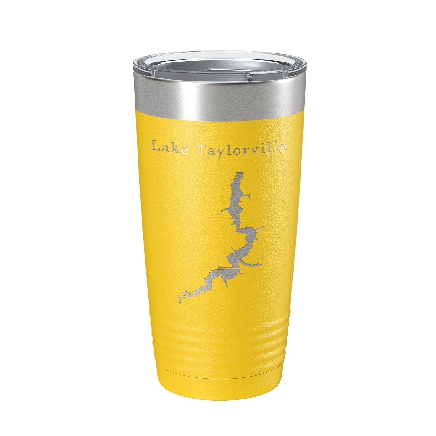 Lake Taylorville Map Tumbler Travel Mug Insulated Laser Engraved Coffee Cup Illinois 20 oz-4