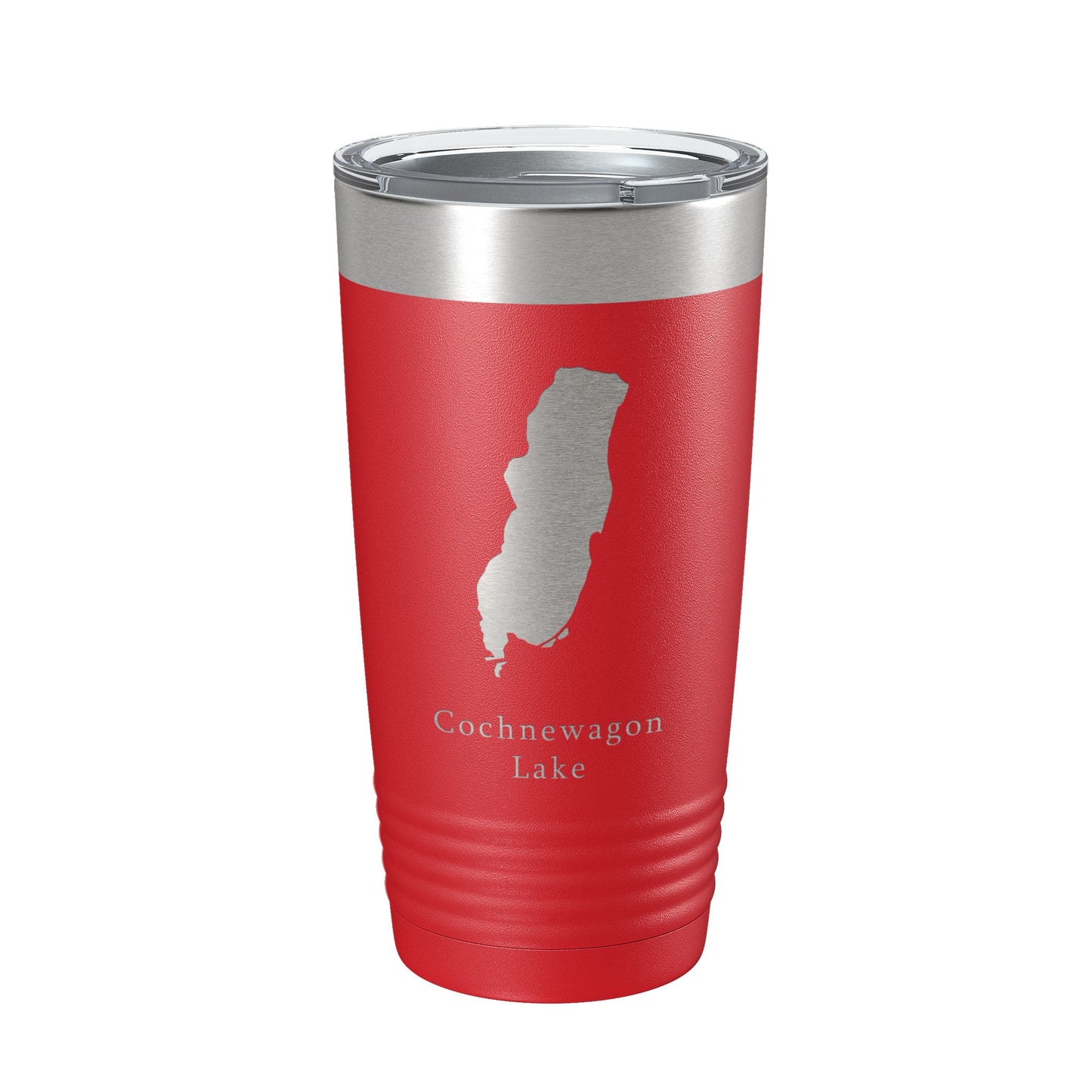 Cochnewagon Lake Pond Map Tumbler Travel Mug Insulated Laser Engraved Coffee Cup Maine 20 oz-10