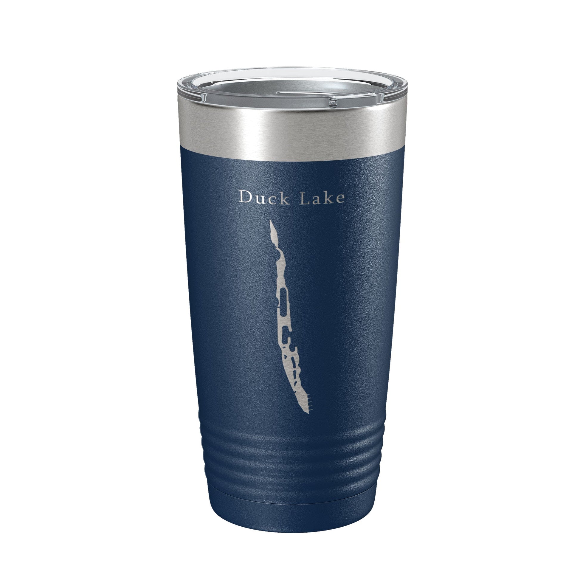 Duck Lake Map Tumbler Travel Mug Insulated Laser Engraved Coffee Cup Washington 20 oz-2