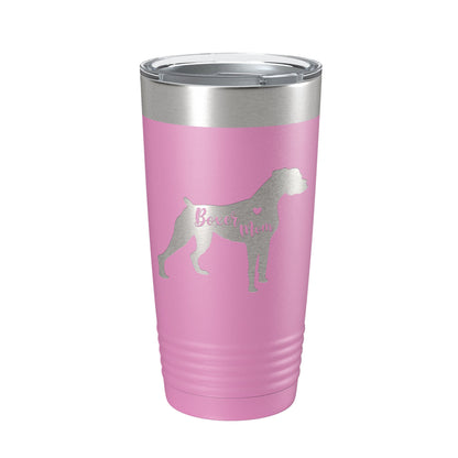 Boxer Mom Tumbler Dog Travel Mug Gift Insulated Laser Engraved Coffee Cup 20 oz-14