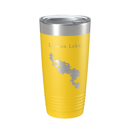 Lyman Lake Map Tumbler Travel Mug Insulated Laser Engraved Coffee Cup Arizona 20 oz-19