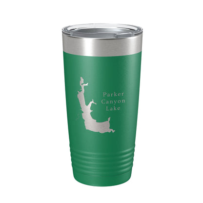 Parker Canyon Lake Map Tumbler Travel Mug Insulated Laser Engraved Coffee Cup Arizona 20 oz-9