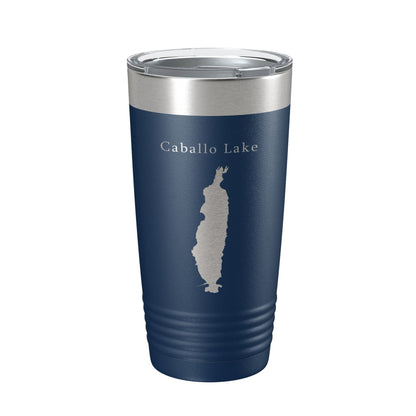Caballo Lake Reservoir Map Tumbler Travel Mug Insulated Laser Engraved Coffee Cup New Mexico 20 oz-8