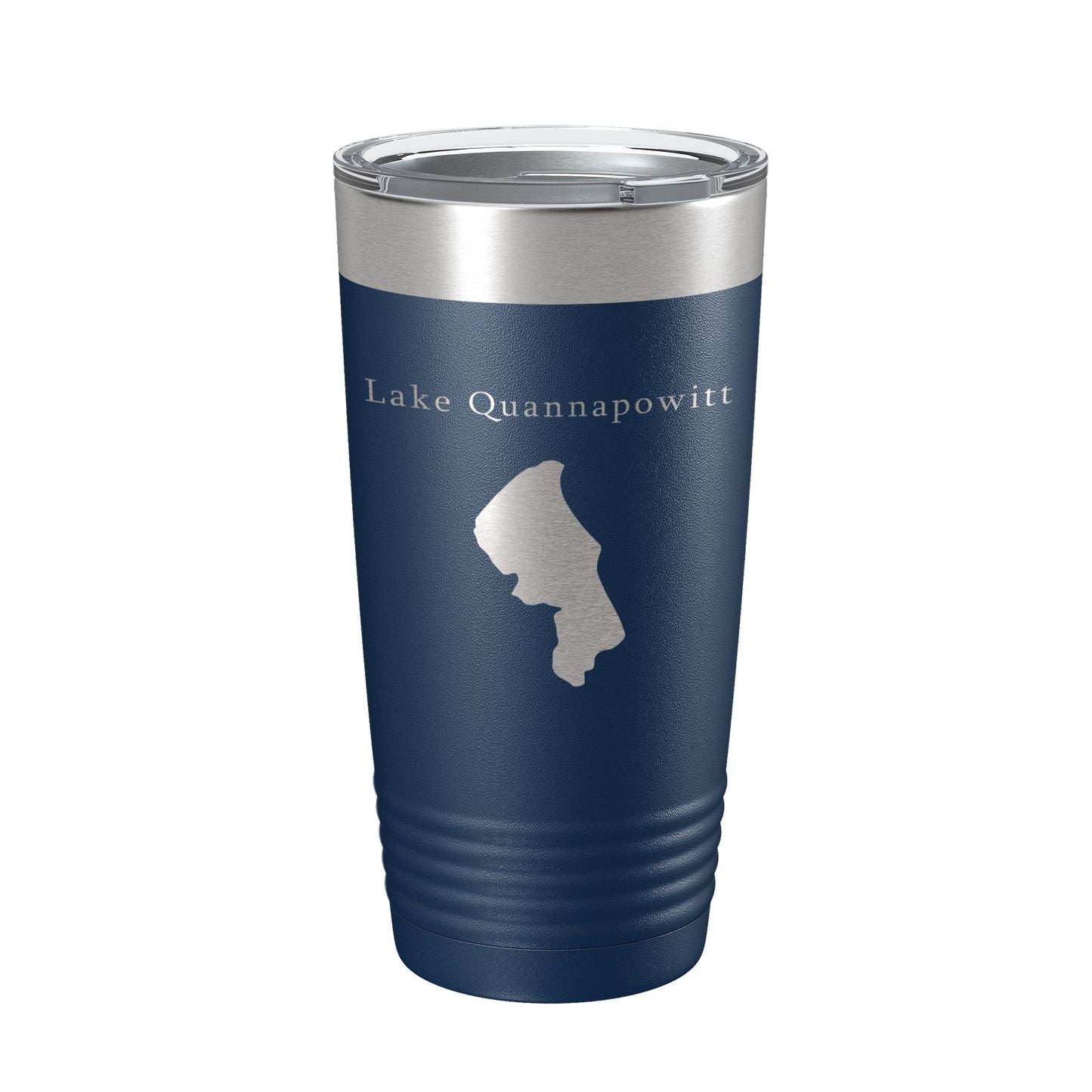 Lake Quannapowitt Map Tumbler Travel Mug Insulated Laser Engraved Coffee Cup Massachusetts 20 oz-2