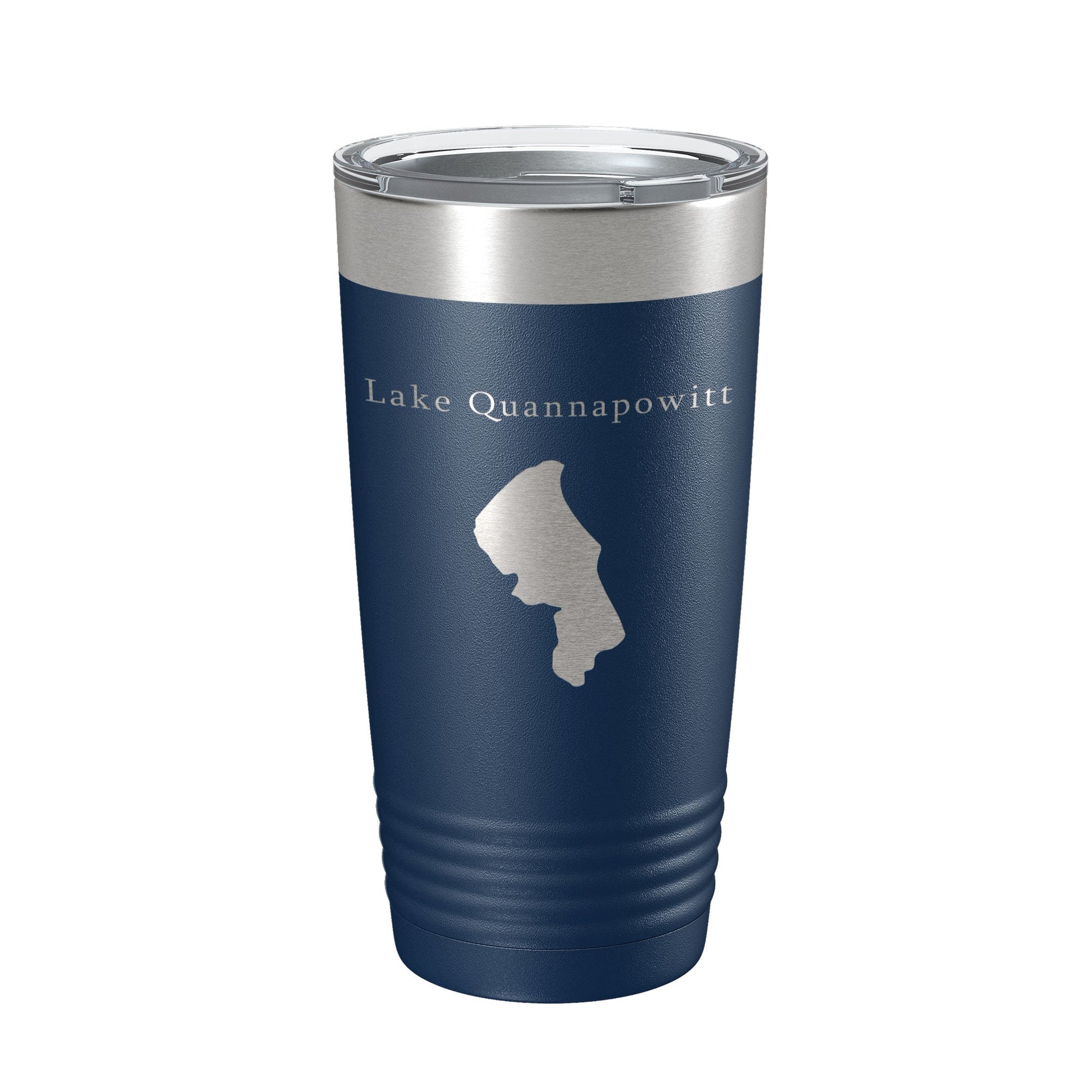 Lake Quannapowitt Map Tumbler Travel Mug Insulated Laser Engraved Coffee Cup Massachusetts 20 oz-2