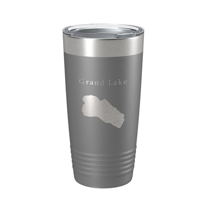 Grand Lake Map Tumbler Travel Mug Insulated Laser Engraved Coffee Cup Colorado 20 oz-16