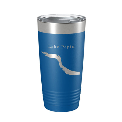 Lake Pepin Map Tumbler Travel Mug Insulated Laser Engraved Coffee Cup Minnesota Wisconsin 20 oz-6