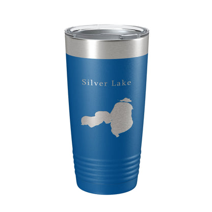 Silver Lake Map Tumbler Travel Mug Insulated Laser Engraved Coffee Cup Iowa 20 oz-6