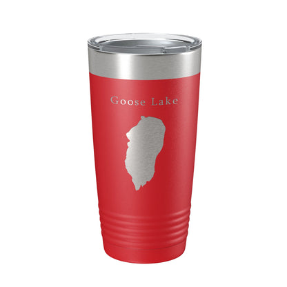 Goose Lake Map Tumbler Travel Mug Insulated Laser Engraved Coffee Cup California Oregon 20 oz-10