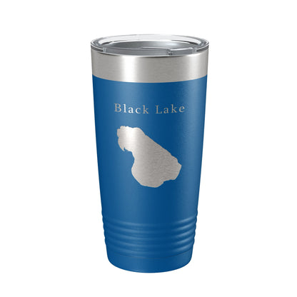 Black Lake Map Tumbler Travel Mug Insulated Laser Engraved Coffee Cup Michigan 20 oz-6