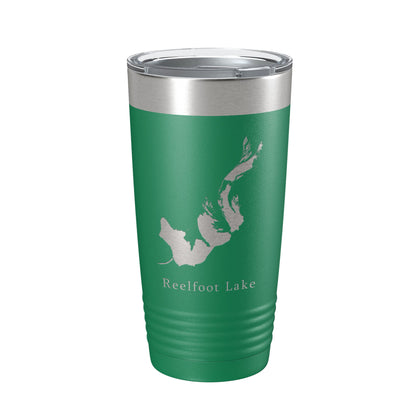 Reelfoot Lake Map Tumbler Travel Mug Insulated Laser Engraved Coffee Cup Tennessee Kentucky 20 oz-9