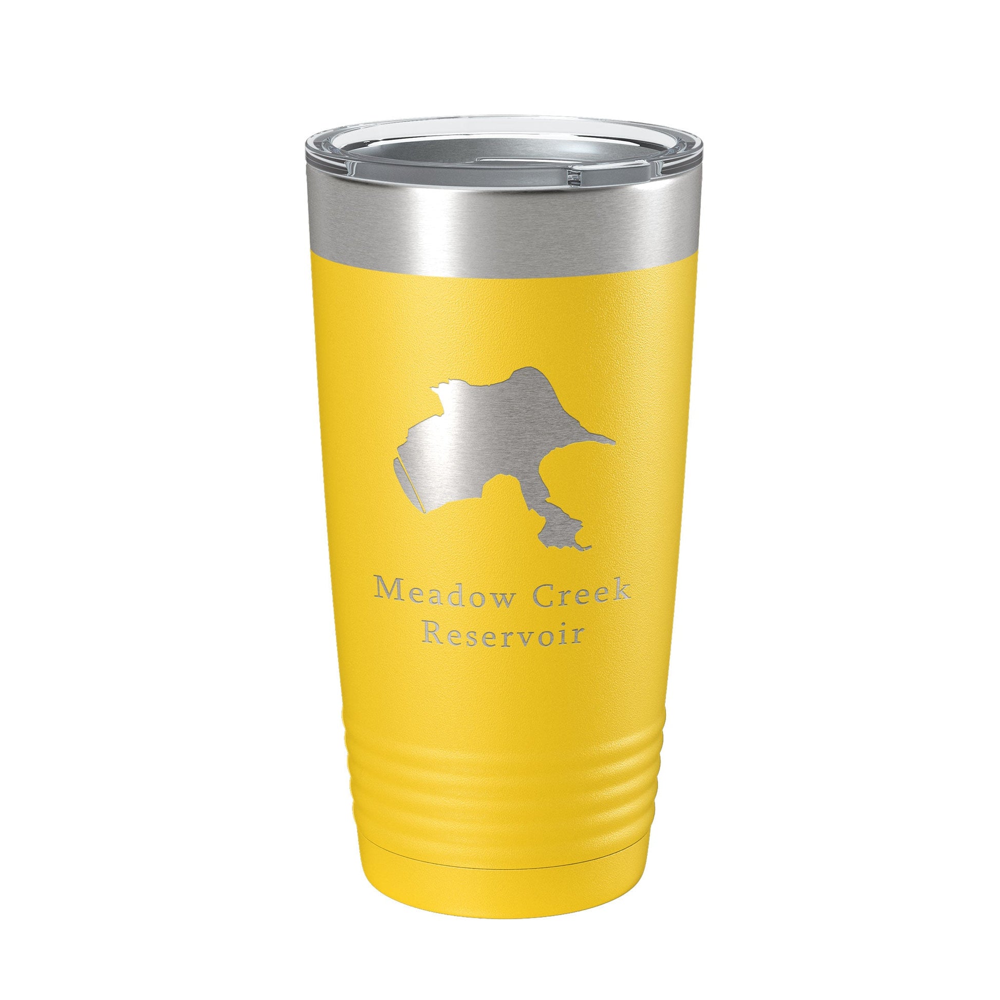 Meadow Creek Reservoir Tumbler Lake Map Travel Mug Insulated Laser Engraved Coffee Cup Colorado 20 oz-4