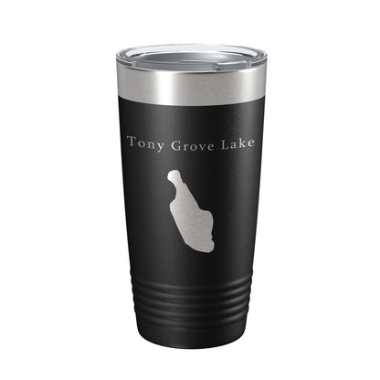 Tony Grove Lake Map Tumbler Travel Mug Insulated Laser Engraved Coffee Cup Utah 20 oz-5