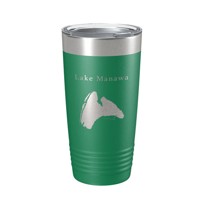 Lake Manawa Map Tumbler Travel Mug Insulated Laser Engraved Coffee Cup Iowa 20 oz-9