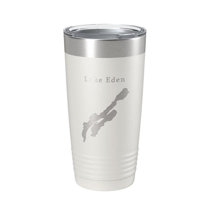 Lake Eden Map Tumbler Travel Mug Insulated Laser Engraved Coffee Cup Vermont 20 oz-1