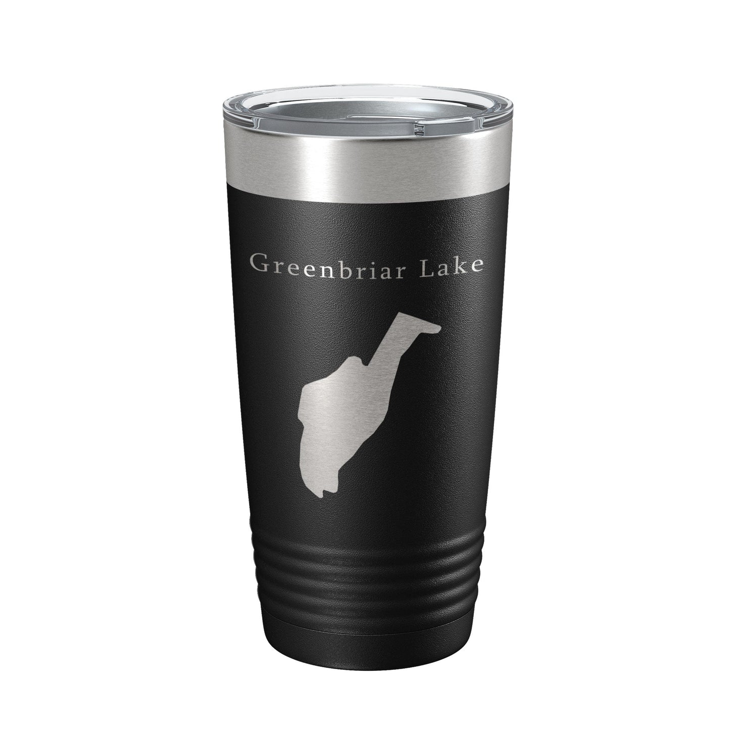 Greenbriar Lake Map Tumbler Travel Mug Insulated Laser Engraved Coffee Cup Maryland 20 oz-0