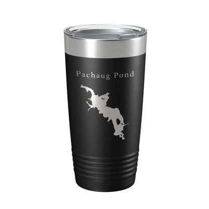 Pachaug Pond Tumbler Lake Map Travel Mug Insulated Laser Engraved Coffee Cup Connecticut 20 oz-5