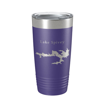 Lake Spivey Map Tumbler Travel Mug Insulated Laser Engraved Coffee Cup Georgia 20 oz-15