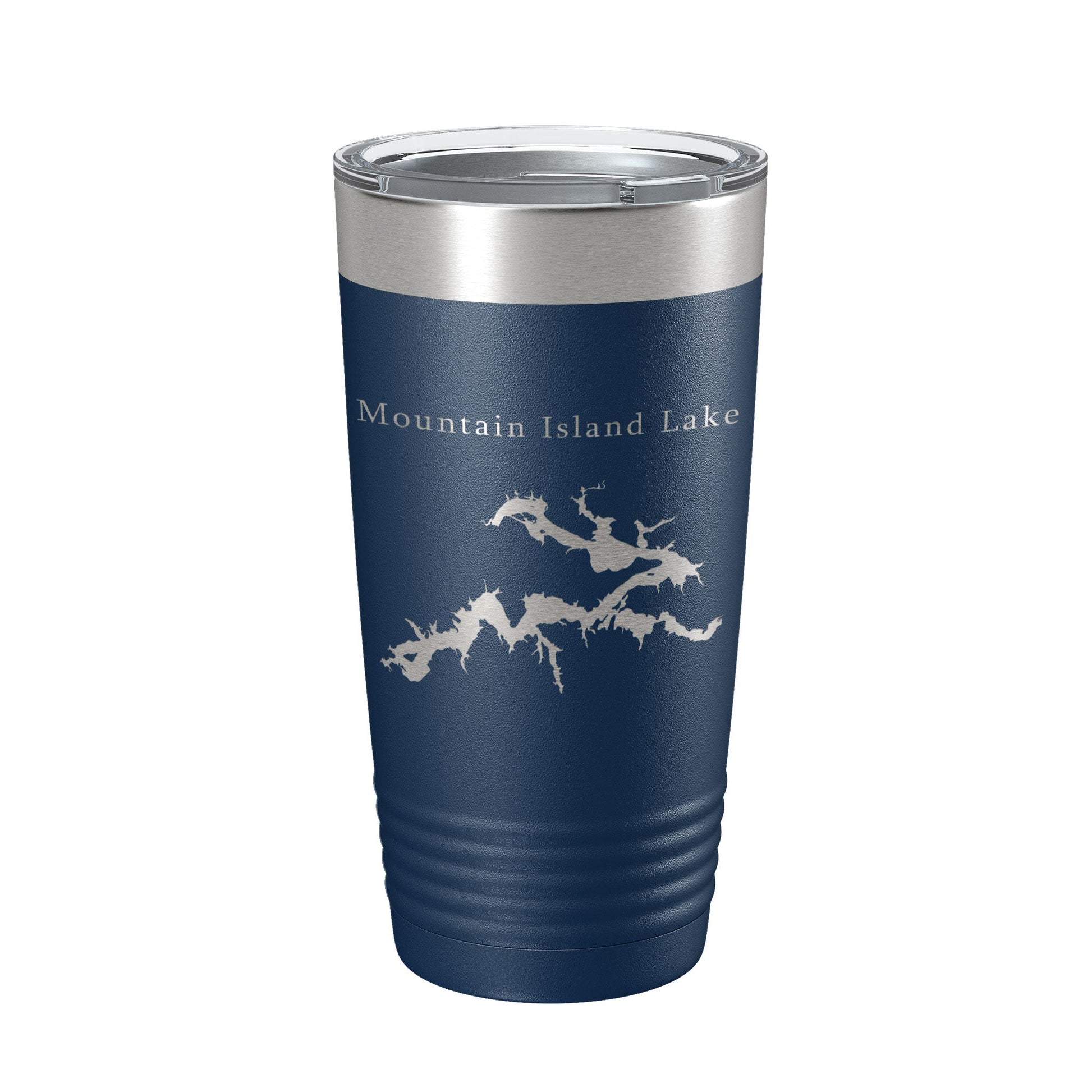 Mountain Island Lake Map Tumbler Travel Mug Insulated Laser Engraved Coffee Cup North Carolina 20 oz-2