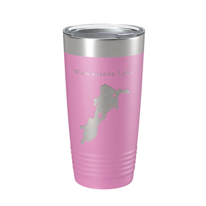Wawayanda Lake Map Tumbler Travel Mug Insulated Laser Engraved Coffee Cup New Jersey 20 oz-14