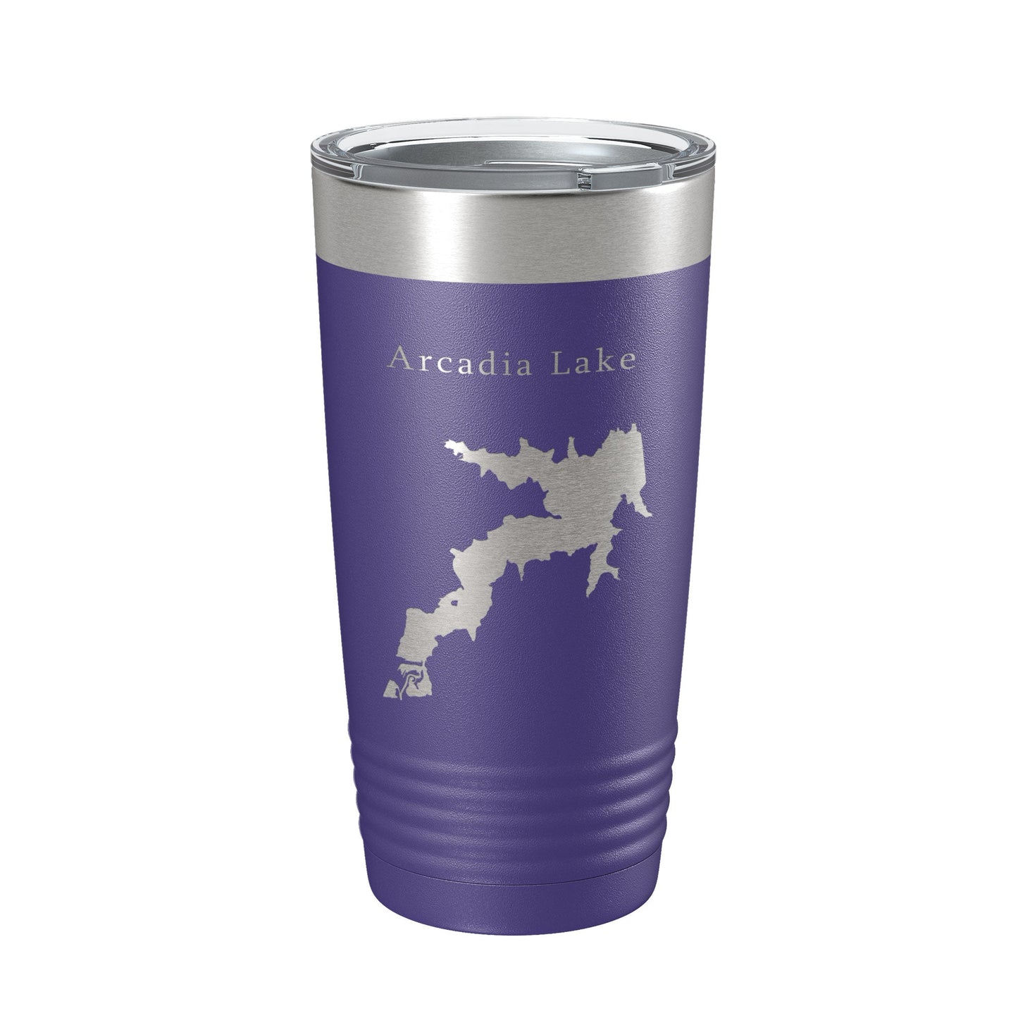 Arcadia Lake Map Tumbler Travel Mug Insulated Laser Engraved Coffee Cup Oklahoma 20 oz-15