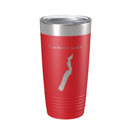Fremont Lake Map Tumbler Travel Mug Insulated Laser Engraved Coffee Cup Wyoming 20 oz-10