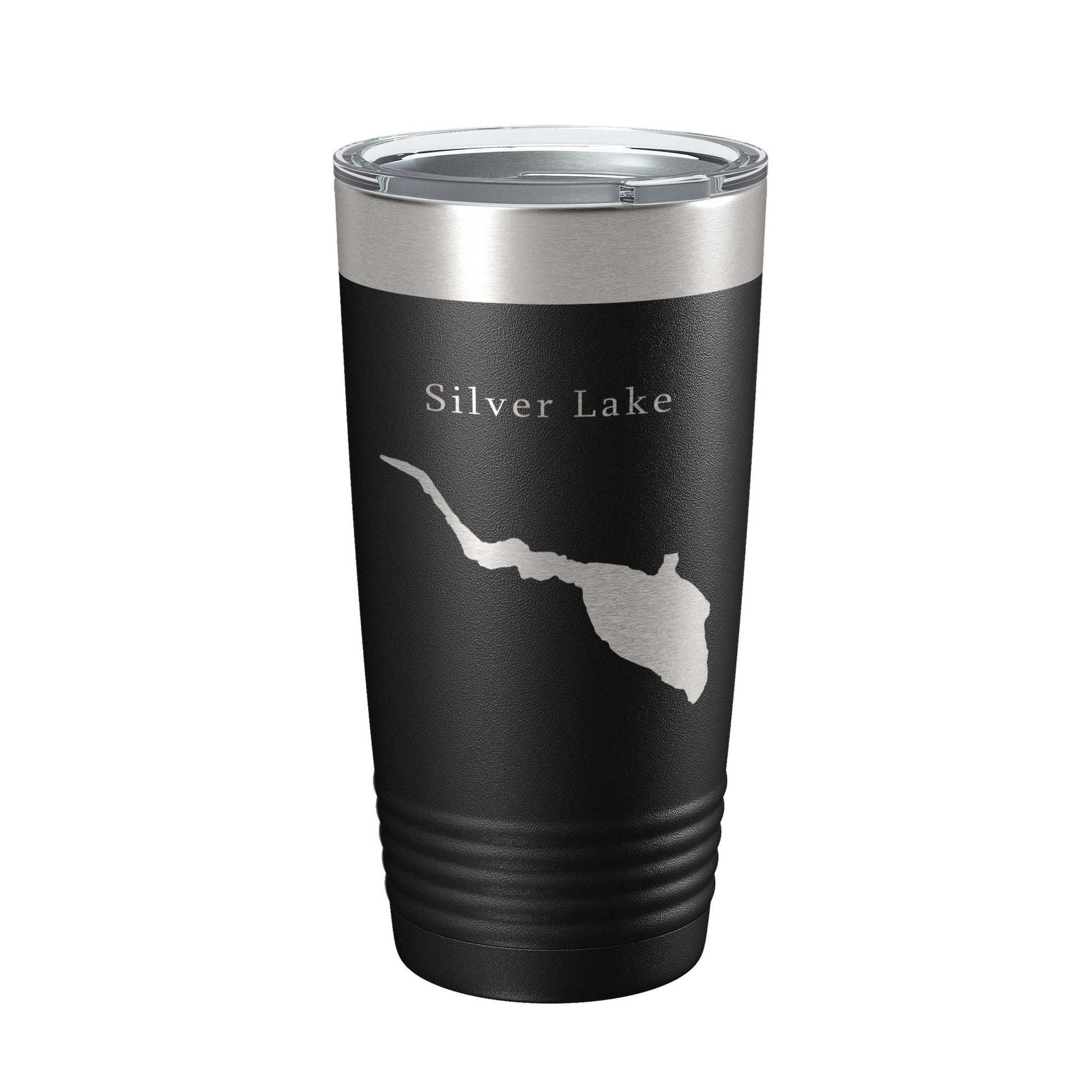 Silver Lake Map Tumbler Travel Mug Insulated Laser Engraved Coffee Cup Delaware 20 oz-5