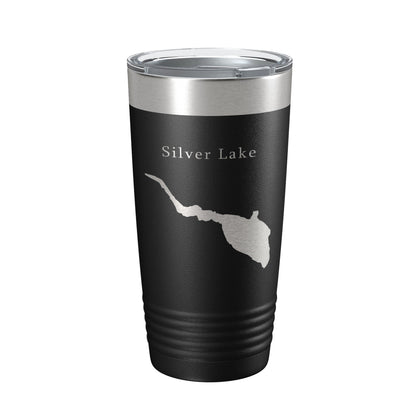 Silver Lake Map Tumbler Travel Mug Insulated Laser Engraved Coffee Cup Delaware 20 oz-5