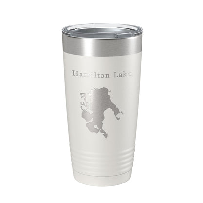 Hamilton Lake Map Tumbler Travel Mug Insulated Laser Engraved Coffee Cup Indiana 20 oz-7
