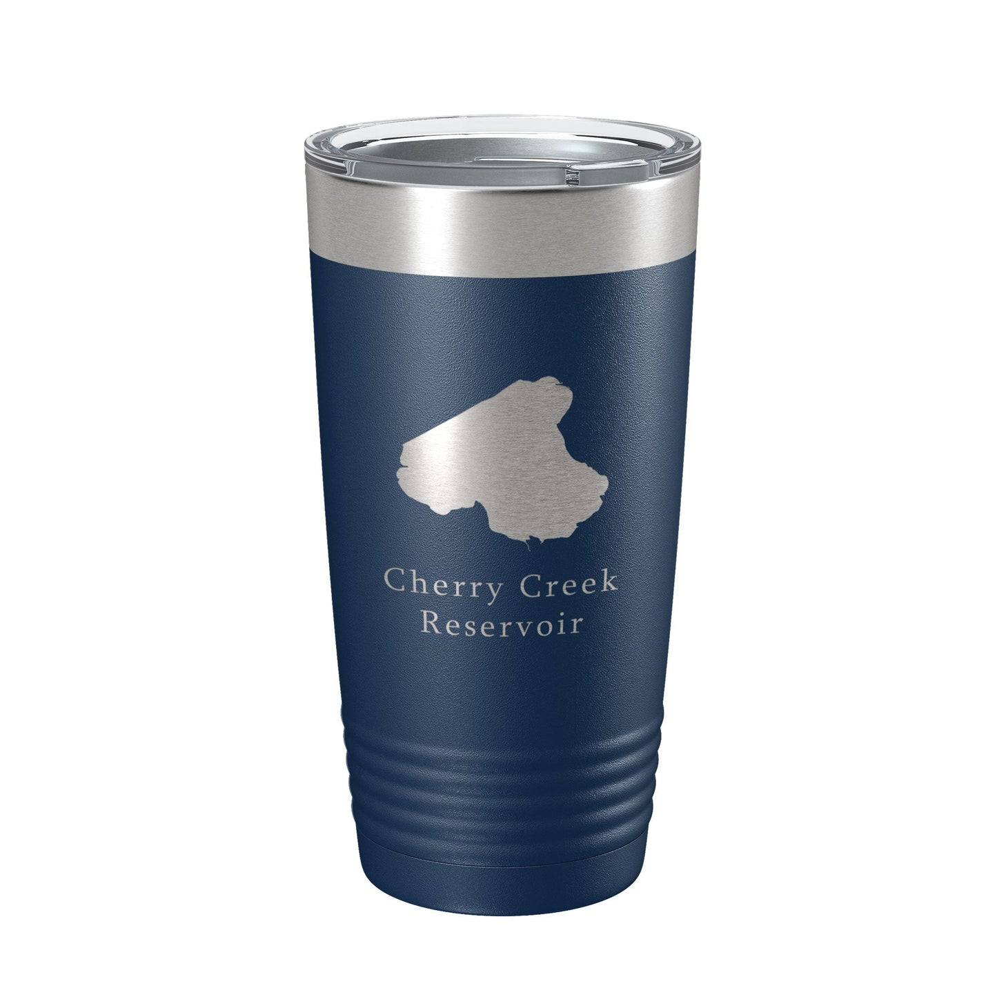 Cherry Creek Reservoir Tumbler Lake Map Travel Mug Insulated Laser Engraved Coffee Cup Colorado 20 oz-2