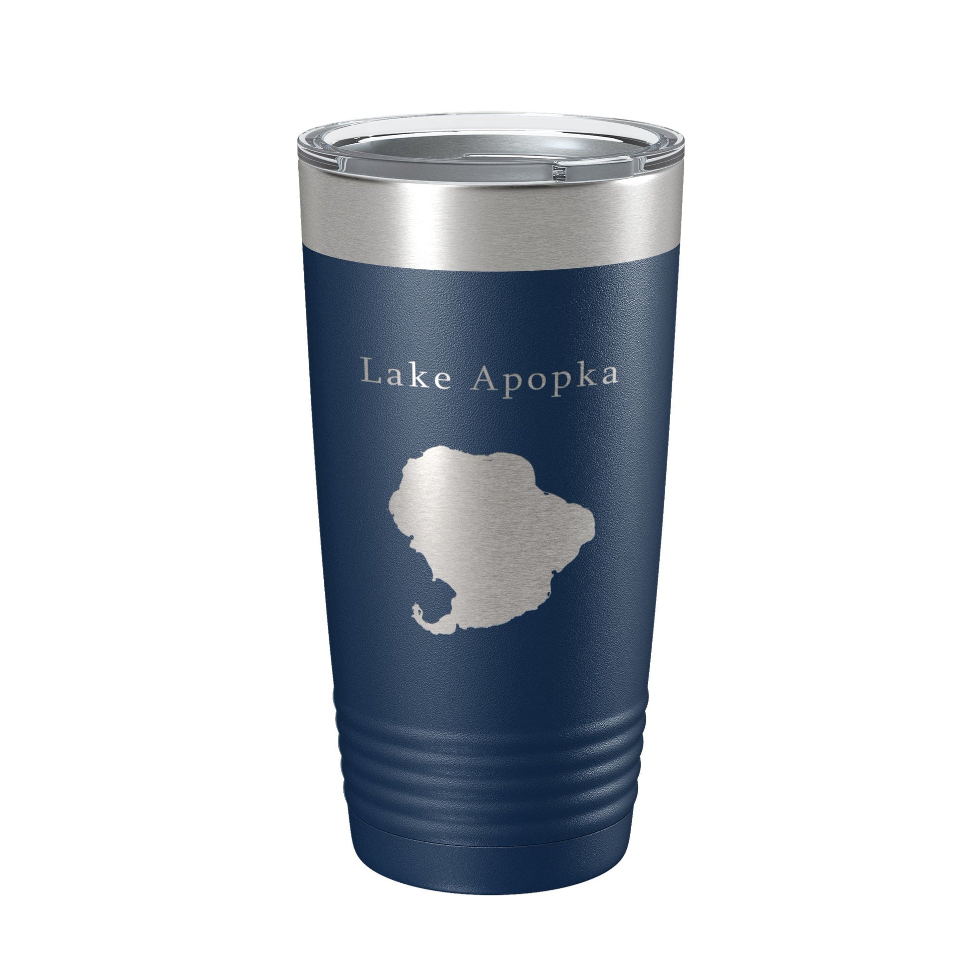 Lake Apopka Map Tumbler Travel Mug Insulated Laser Engraved Coffee Cup Florida 20 oz-2