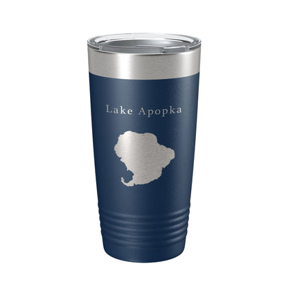 Lake Apopka Map Tumbler Travel Mug Insulated Laser Engraved Coffee Cup Florida 20 oz-2