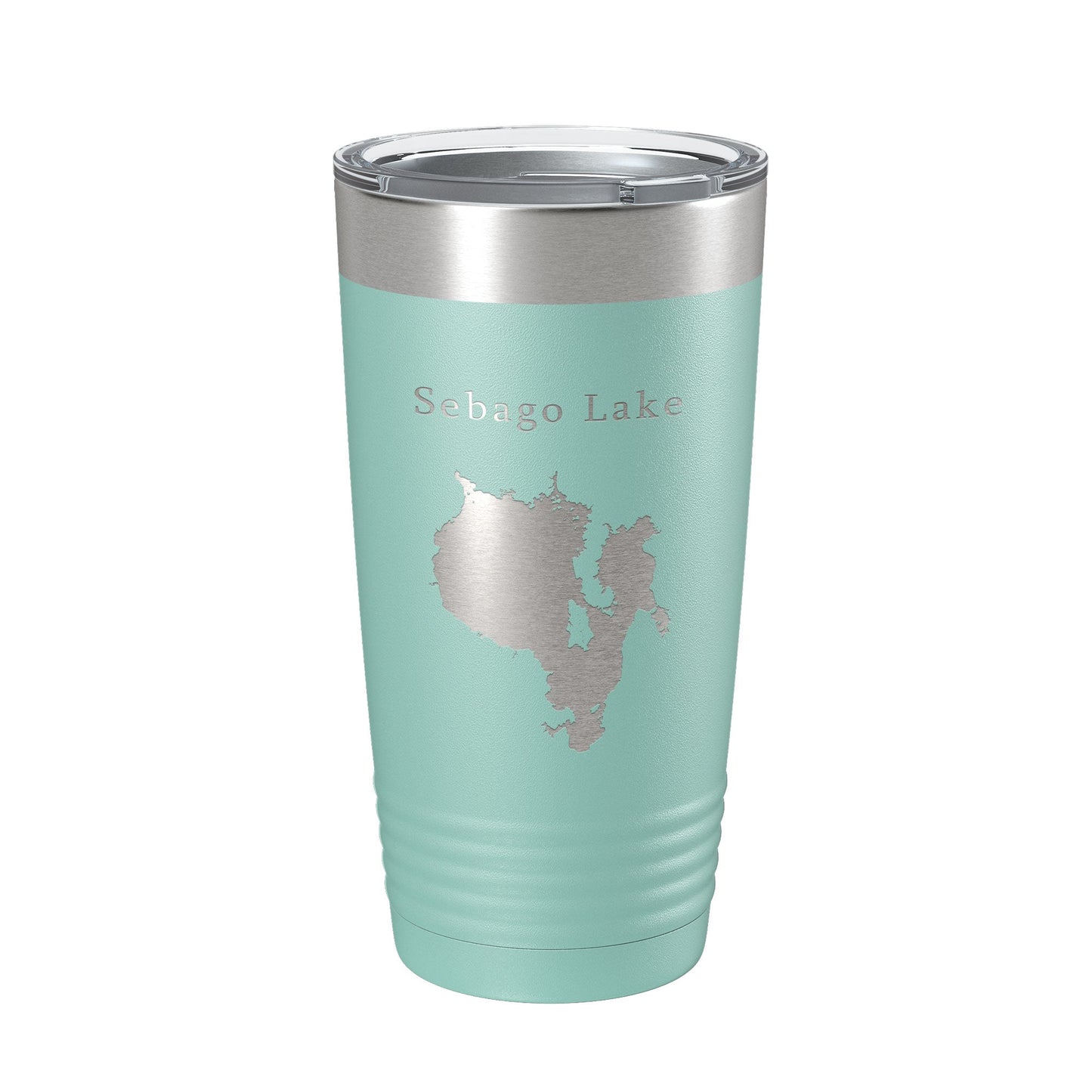Sebago Lake Map Tumbler Travel Mug Insulated Laser Engraved Coffee Cup Maine 20 oz-12